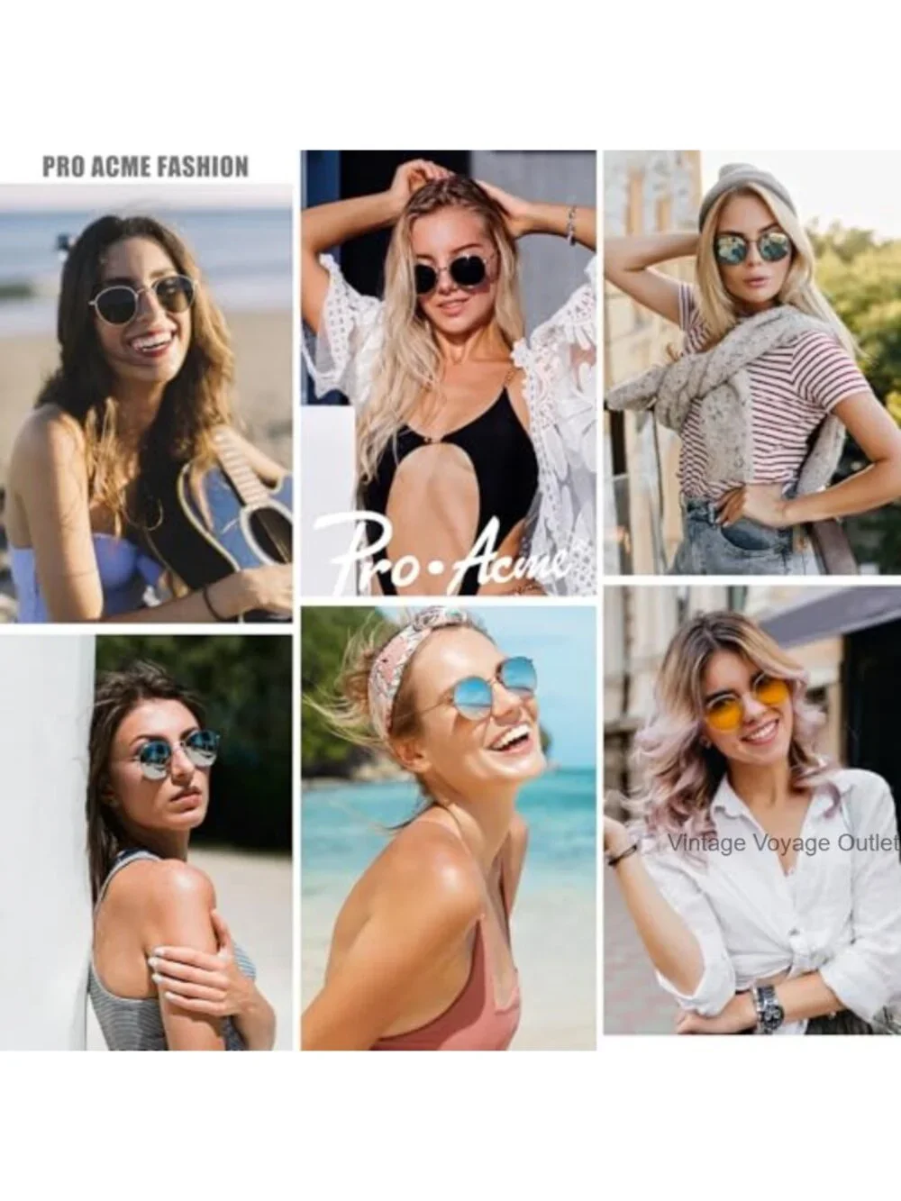 Small Round Metal Polarized Sunglasses Retro UV Protection